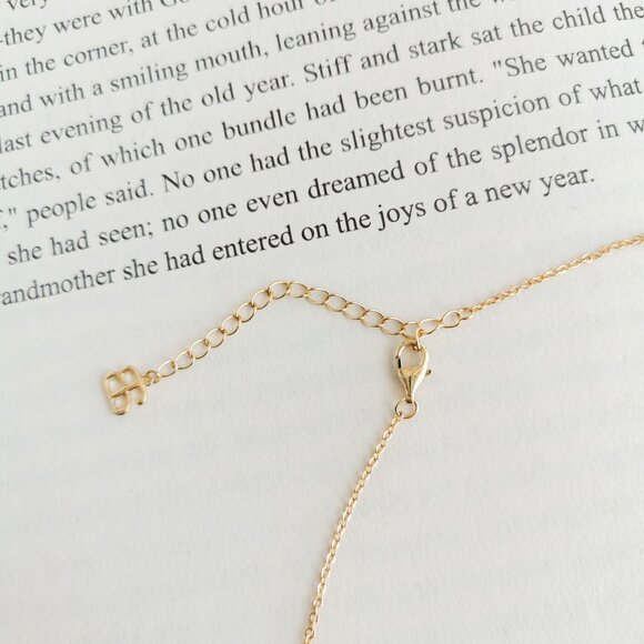 NEW Alicia Bonnie Cora Gold Vermeil Necklace Authentic - Picture 3 of 3